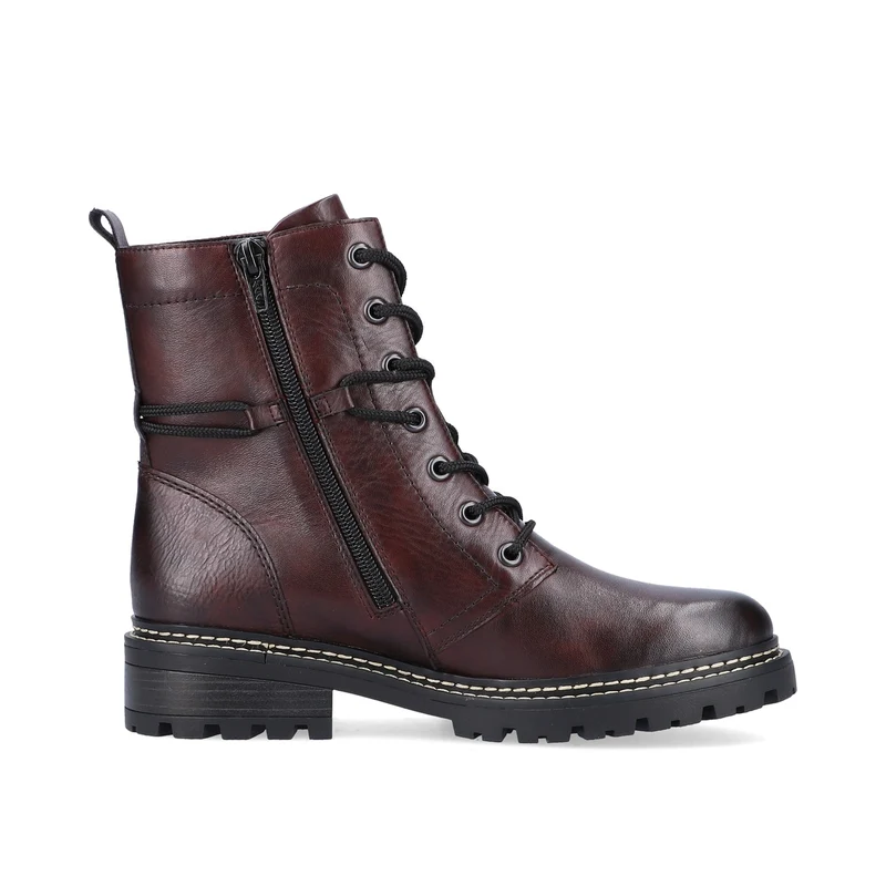 Remonte Modischer Damenstiefel – tiefes Kastanienrot