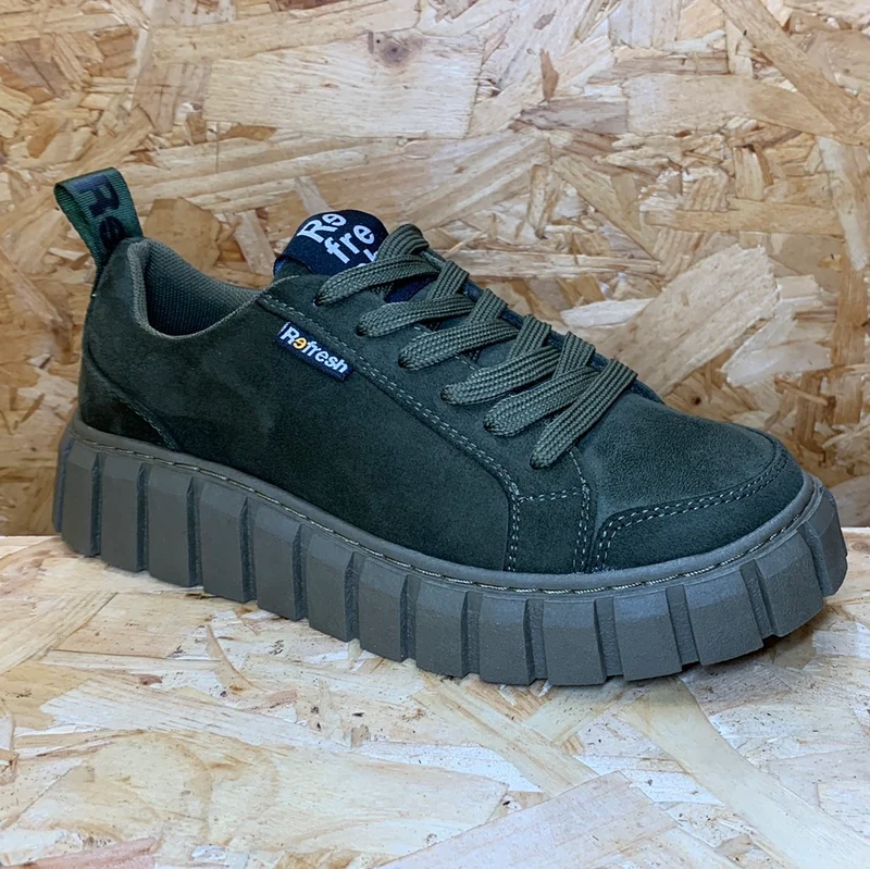 Refresh Mode-Sneaker für Damen – Khaki
