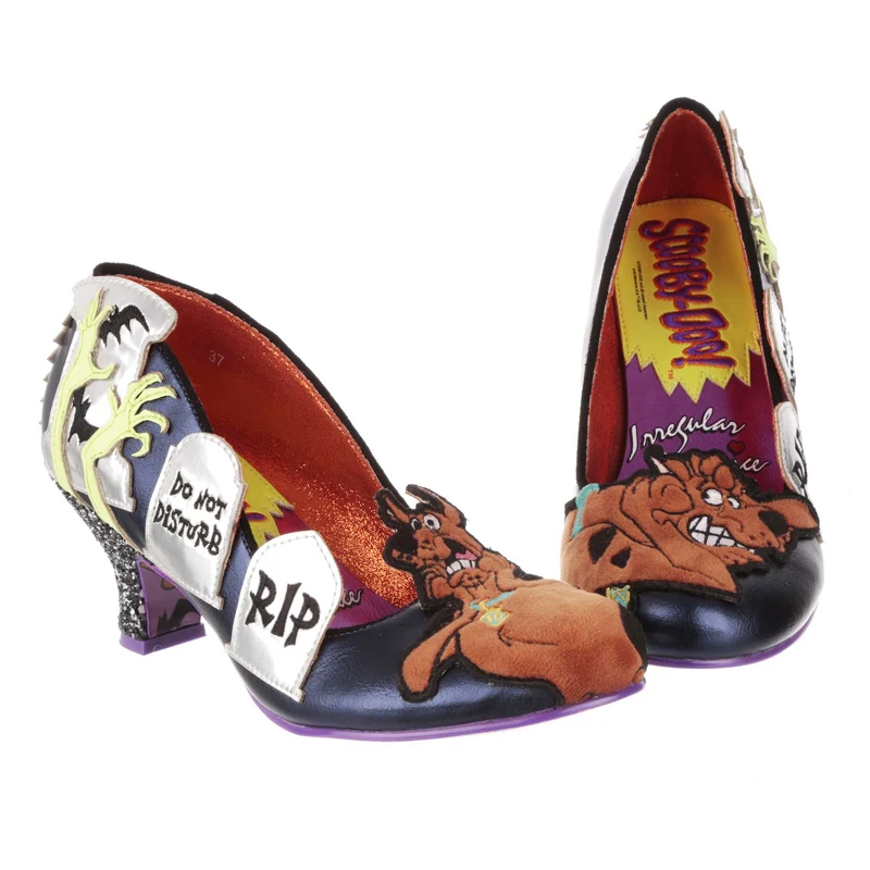 Irregular Choice Frauen Scooby Doo Wo bist du! High Heel – Grün/Silber