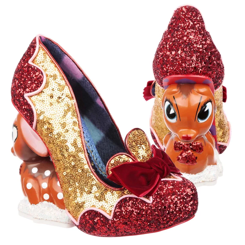 Irregular Choice Womens Looks Like Rain Dear High Heel - Rot