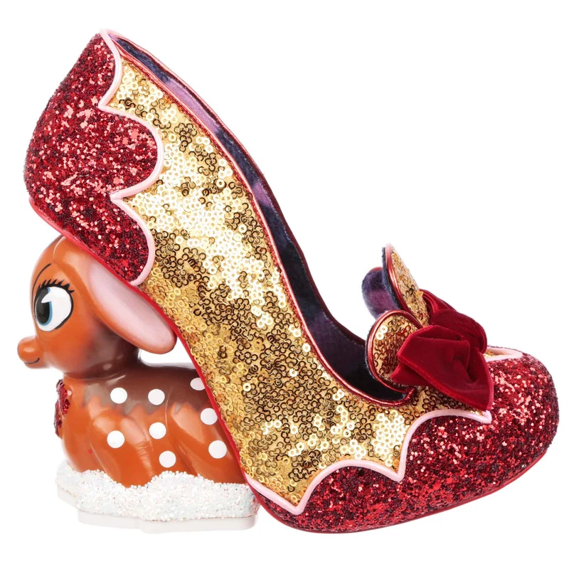Irregular Choice Womens Looks Like Rain Dear High Heel - Rot