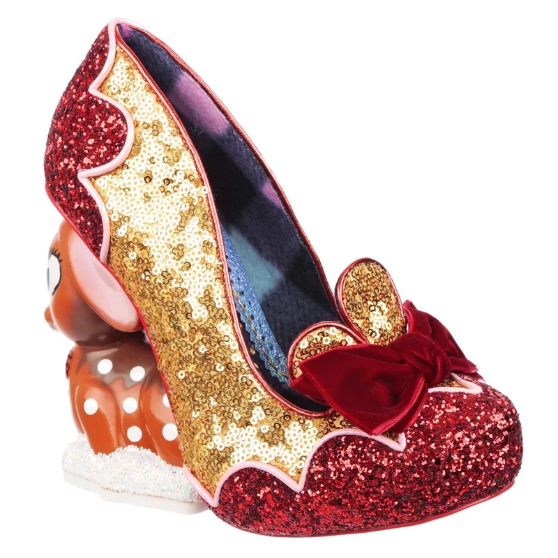 Irregular Choice Womens Looks Like Rain Dear High Heel - Rot