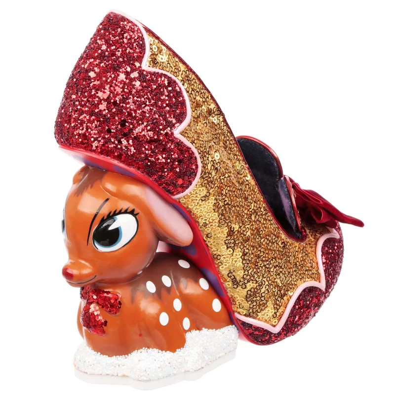 Irregular Choice Womens Looks Like Rain Dear High Heel - Rot