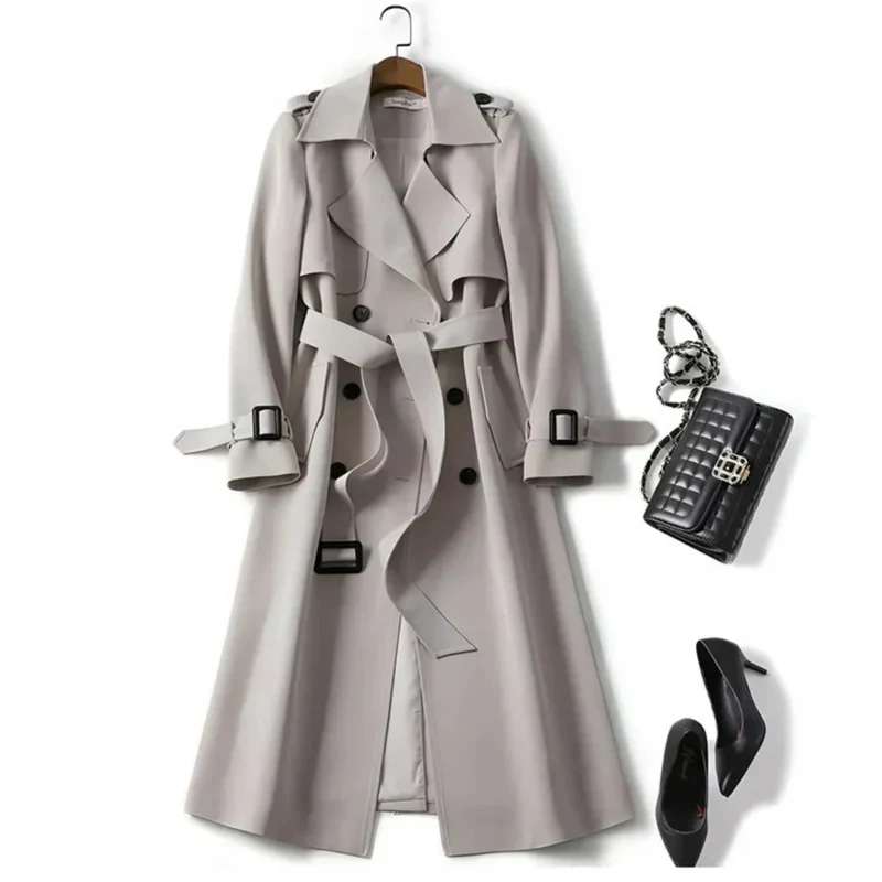 Allegra Eleganter Trenchcoat für zeitlose Auftritte | Grau
