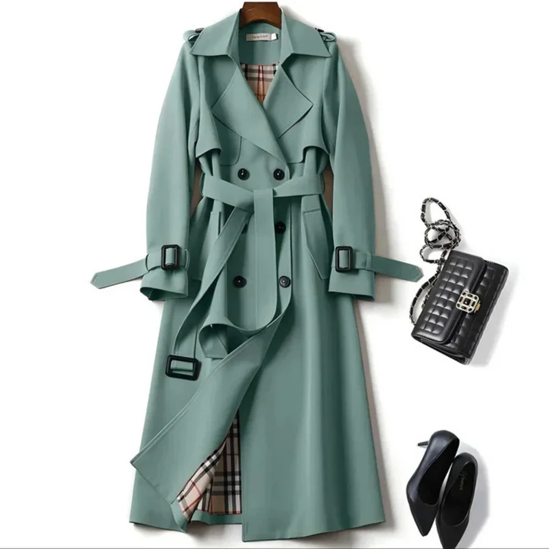 Allegra Eleganter Trenchcoat für zeitlose Auftritte | Grün