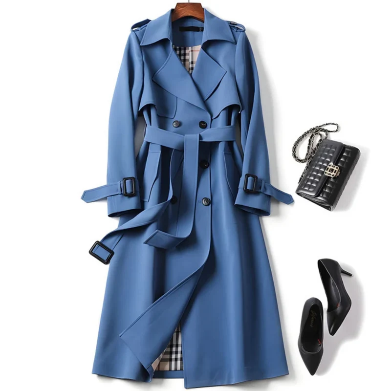 Allegra Eleganter Trenchcoat für zeitlose Auftritte | Blau