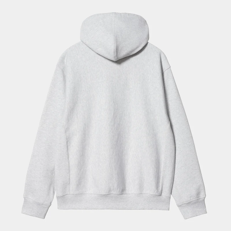 Carhartt WIP Herren American Script Sweat-Hoodie – Ash Heather