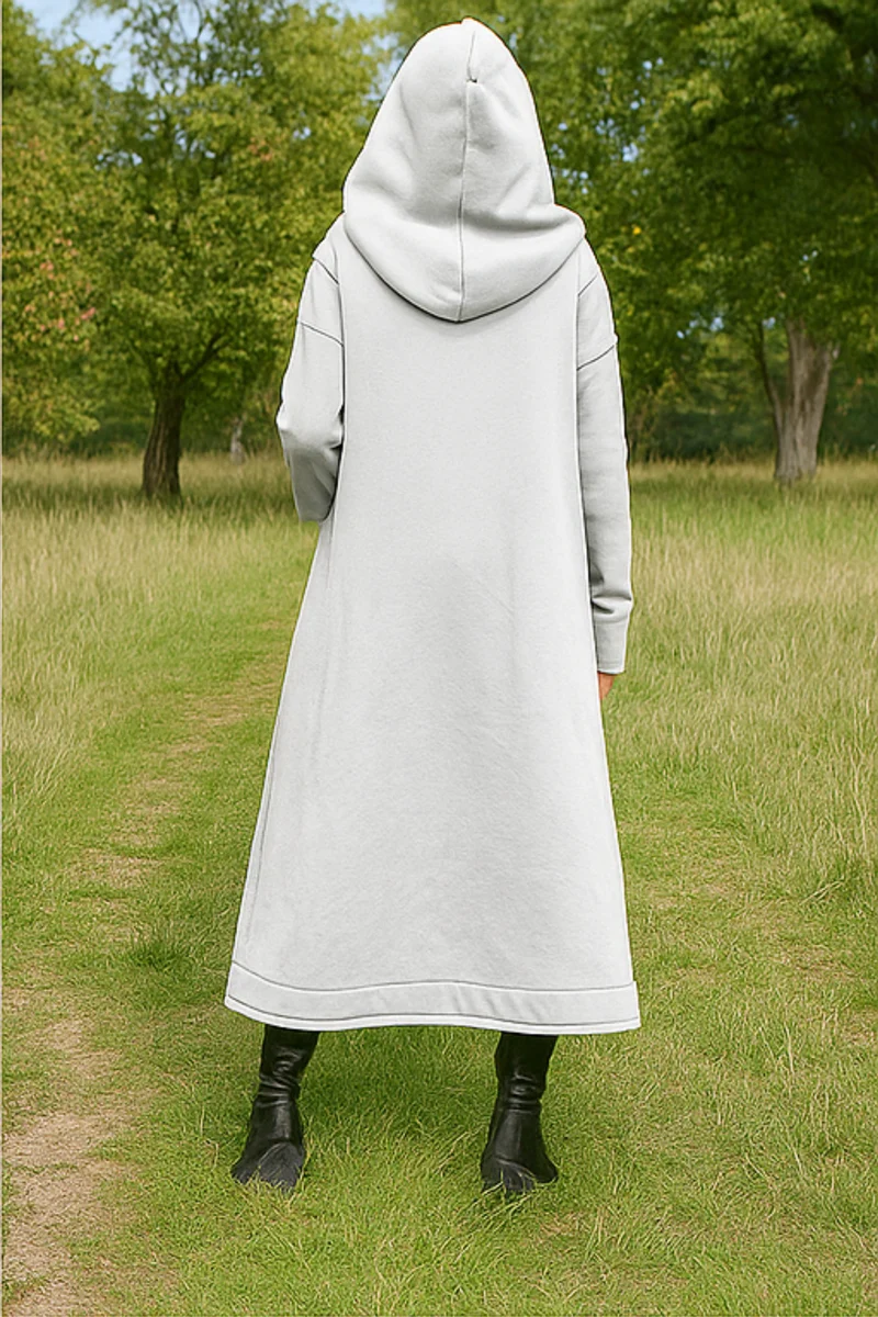 Nana Hoodie mit Reißverschluss | Weiß