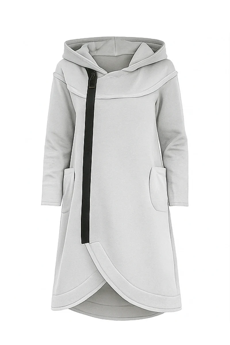 Nana Hoodie mit Reißverschluss | Weiß