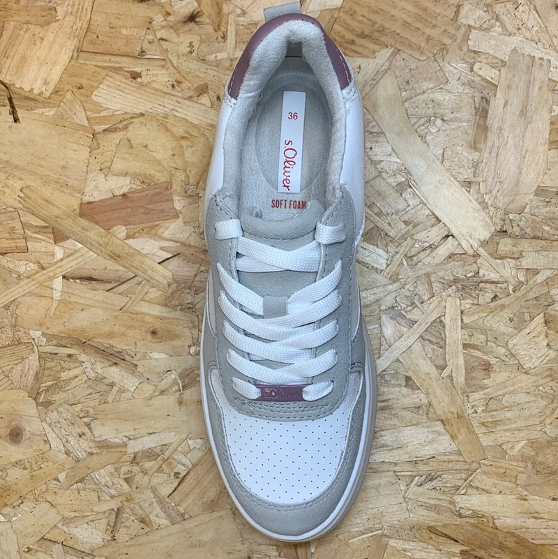 S. Oliver Damenmode-Trainer – Weiß