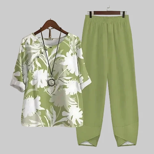 Felicitas | Damen Schmetterling Print Freizeitset
