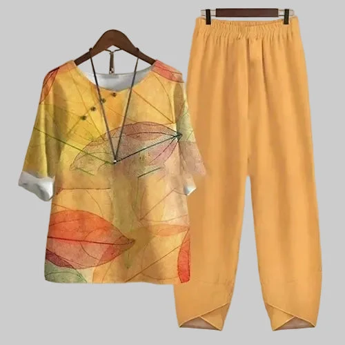 Felicitas | Damen Schmetterling Print Freizeitset