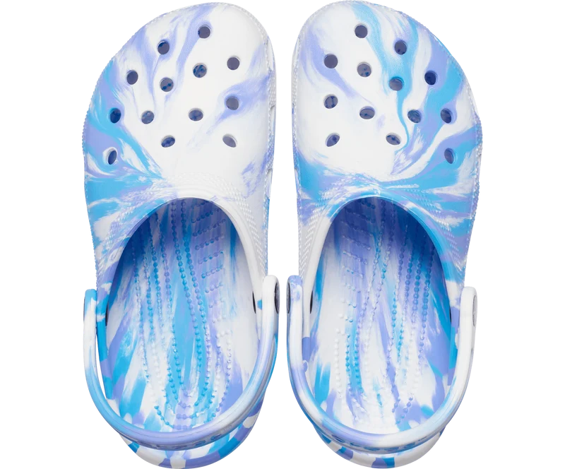 Crocs Klassischer Unisex-Clog aus Marmor – Oxygen