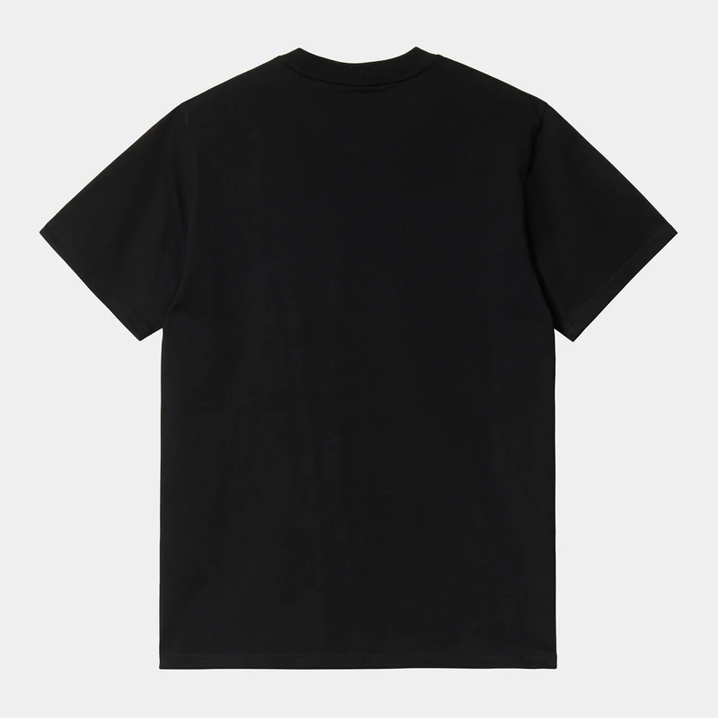 Carhartt WIP Kurzarm-T-Shirt mit Schriftzug für Herren – Schwarz
