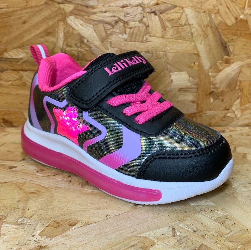 Lelli Kelly Clarissa Light Up Trainer für Kinder – Schwarz
