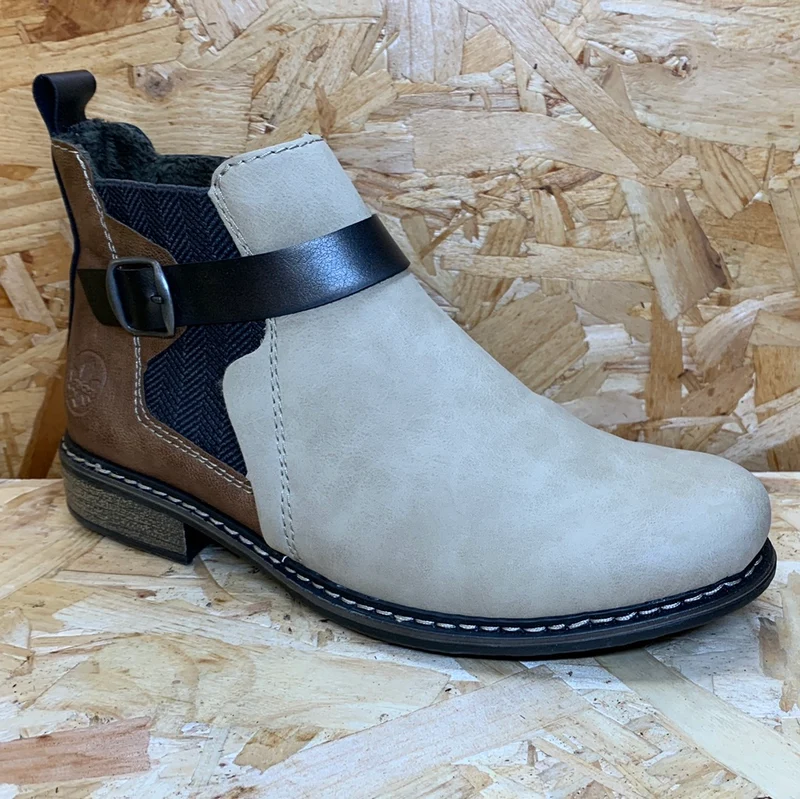 Rieker Mode-Stiefelette für Damen – Beige