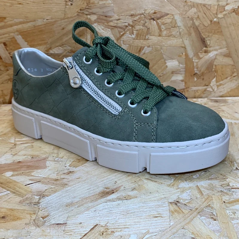 Rieker Mode-Sneaker für Damen – Grün