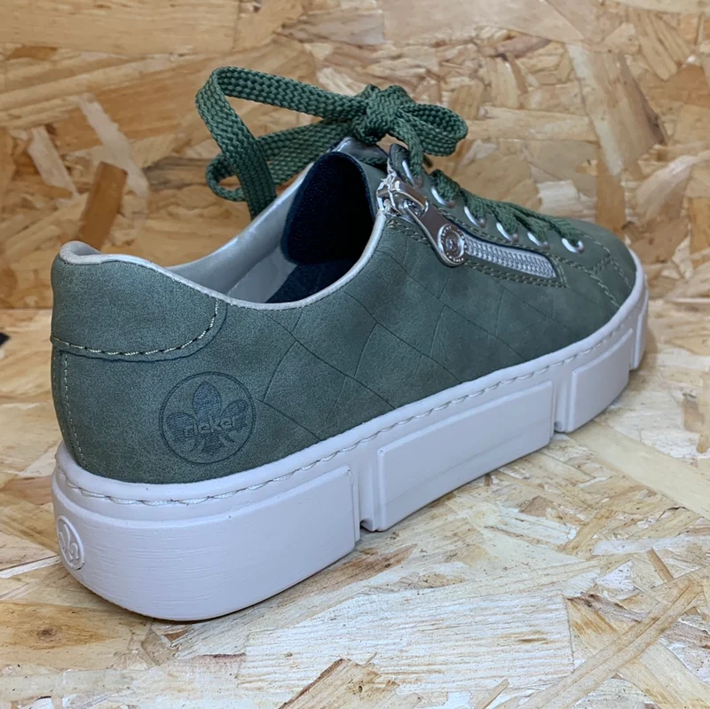 Rieker Mode-Sneaker für Damen – Grün