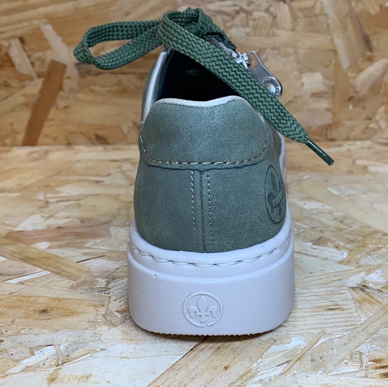 Rieker Mode-Sneaker für Damen – Grün