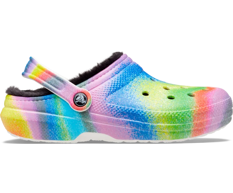 Crocs Unisex Classic Lined Spray Dye Clog – Weiß