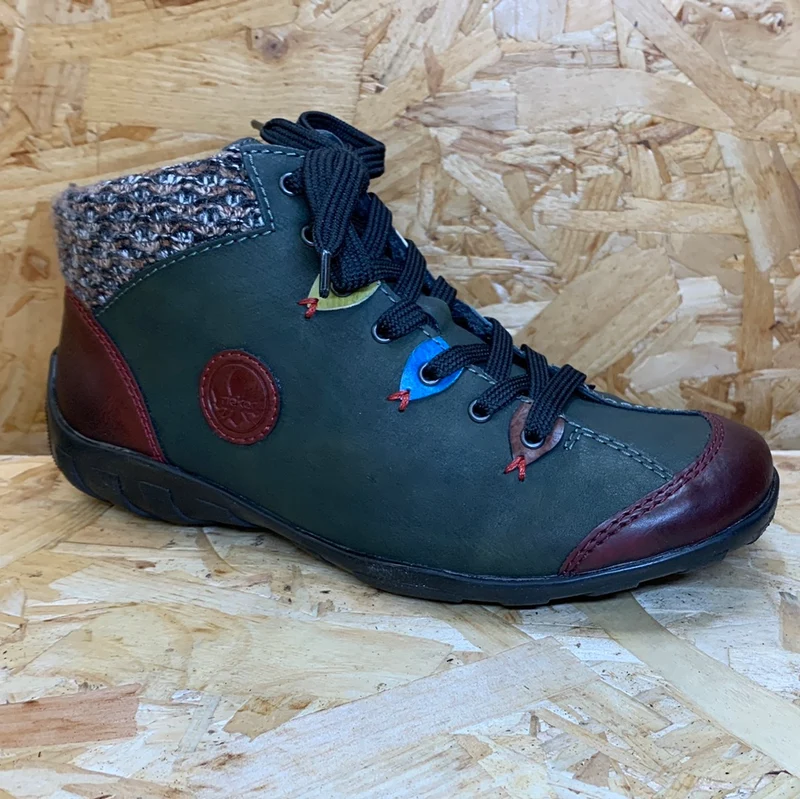 Rieker Fashion-Stiefelette für Damen – Grün