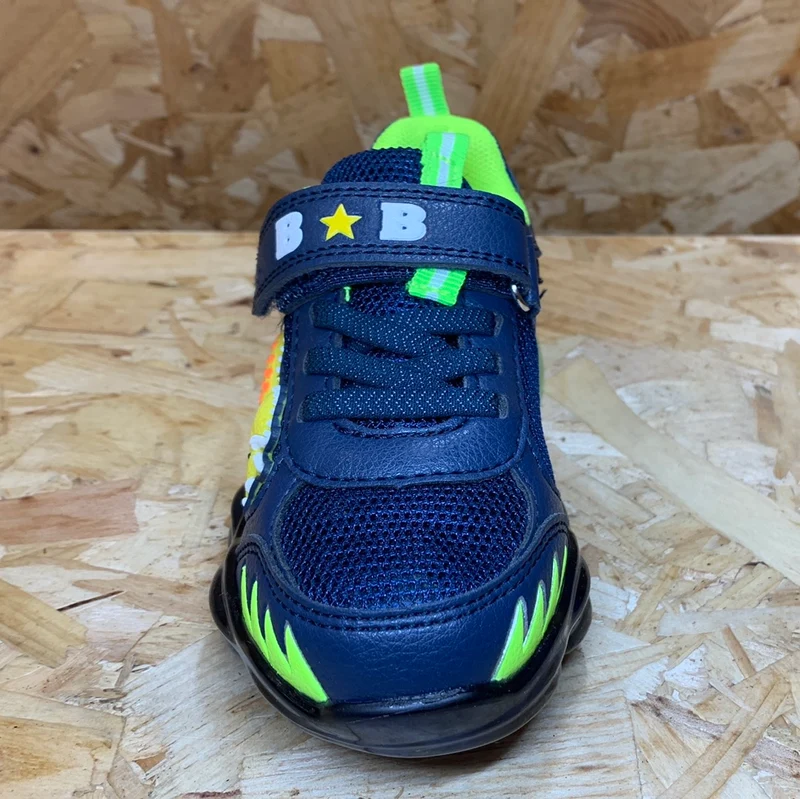 Bull Boys Kinder Triceratops Light Up Trainer – Blau
