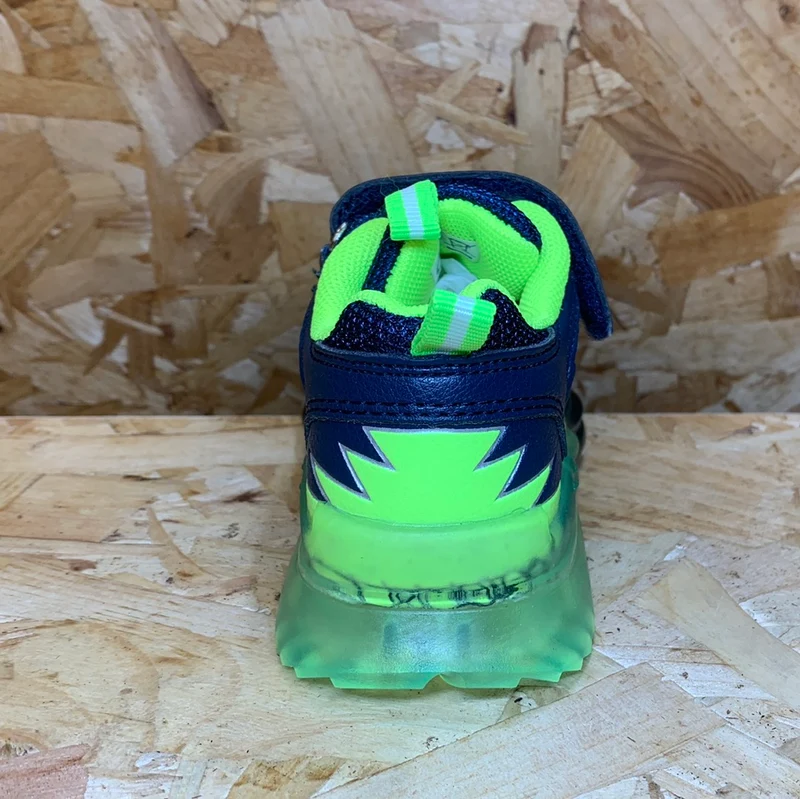 Bull Boys Kinder Triceratops Light Up Trainer – Blau