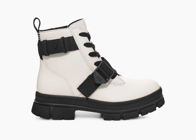 UGG Ashton Schnürstiefel für Damen – Weiß