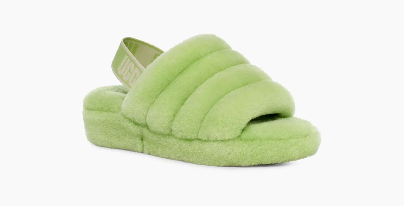 UGG Damen Fluff Yeah Slide - Parakeet Green