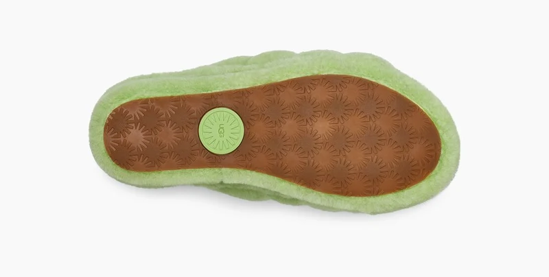 UGG Damen Fluff Yeah Slide - Parakeet Green