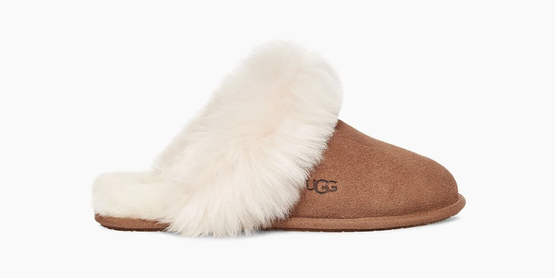 UGG Damen Scuff Sis Hausschuhe – Kastanie
