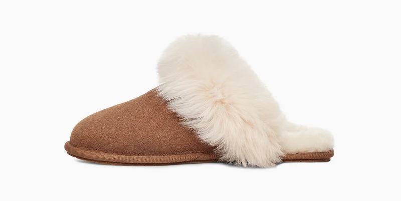 UGG Damen Scuff Sis Hausschuhe – Kastanie