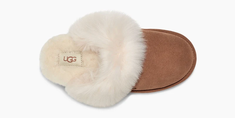 UGG Damen Scuff Sis Hausschuhe – Kastanie