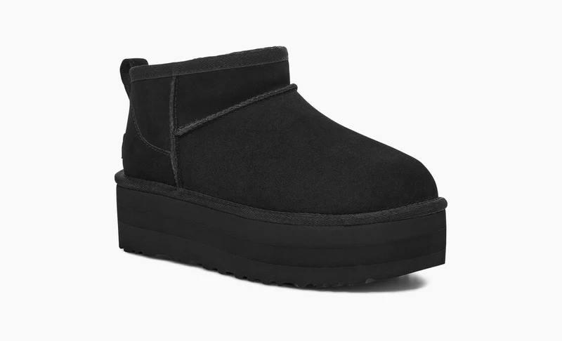 UGG Damen Ultra Mini Plateaustiefel - Schwarz