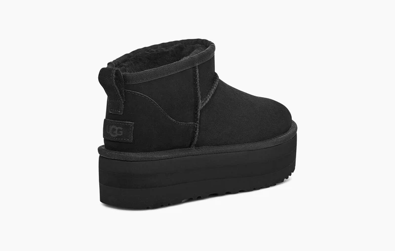 UGG Damen Ultra Mini Plateaustiefel - Schwarz