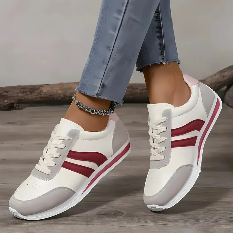 Lettie Handgefertigte Damen-Sneaker aus Leder | Rosa