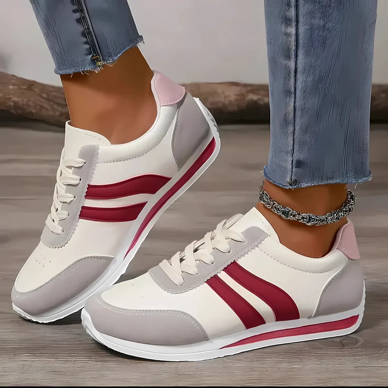 Lettie Handgefertigte Damen-Sneaker aus Leder | Rosa