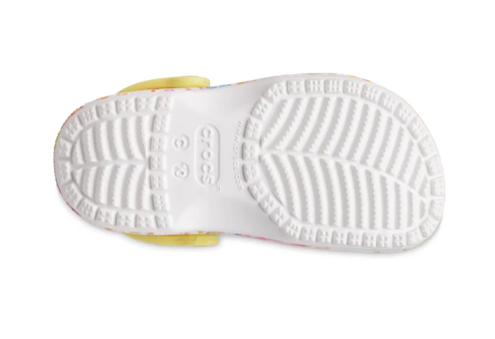 Crocs Klassischer Tie-Dye-Clog für Kinder – Orange Zing / Multi