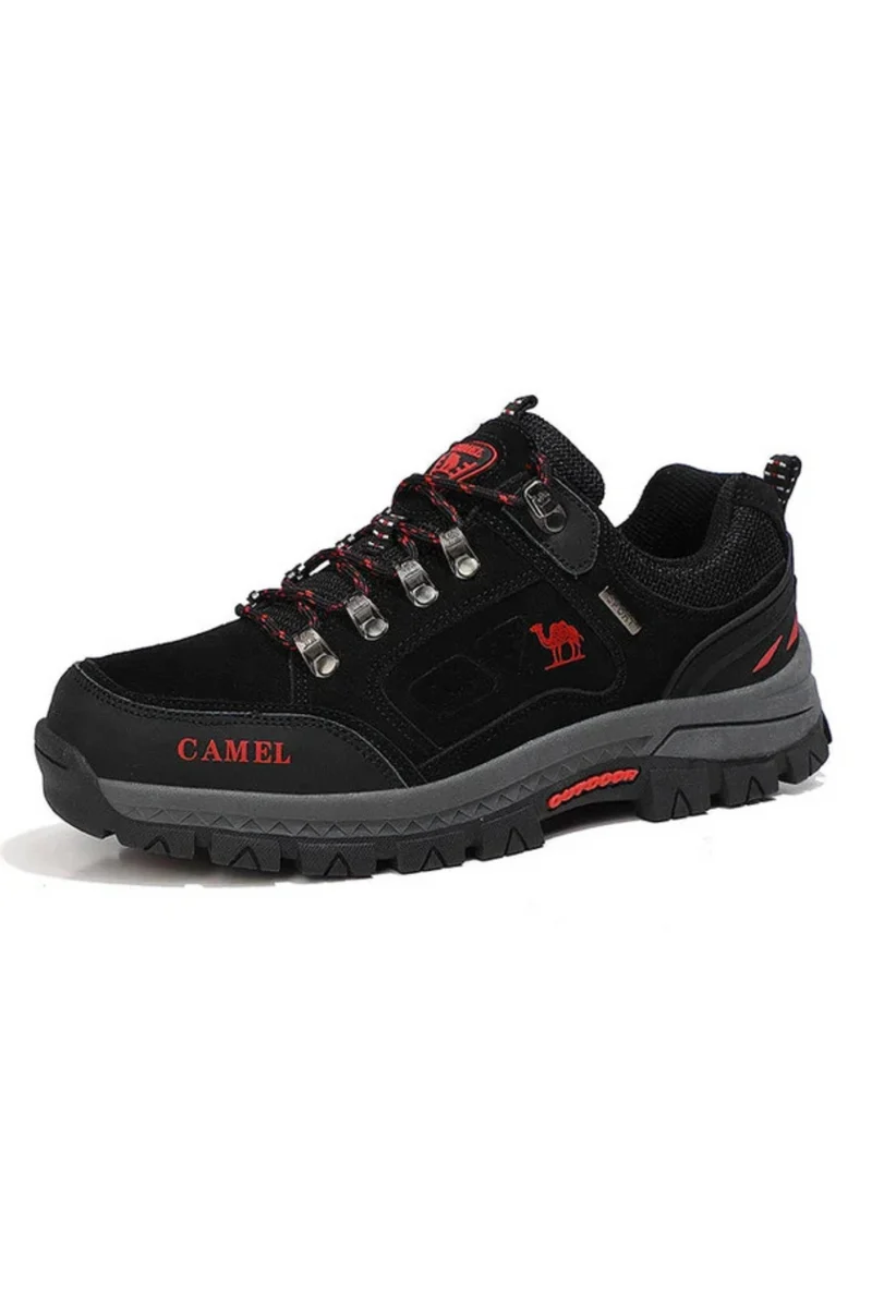 Amelio Innovative Wanderschuhe | Schwarz Rot