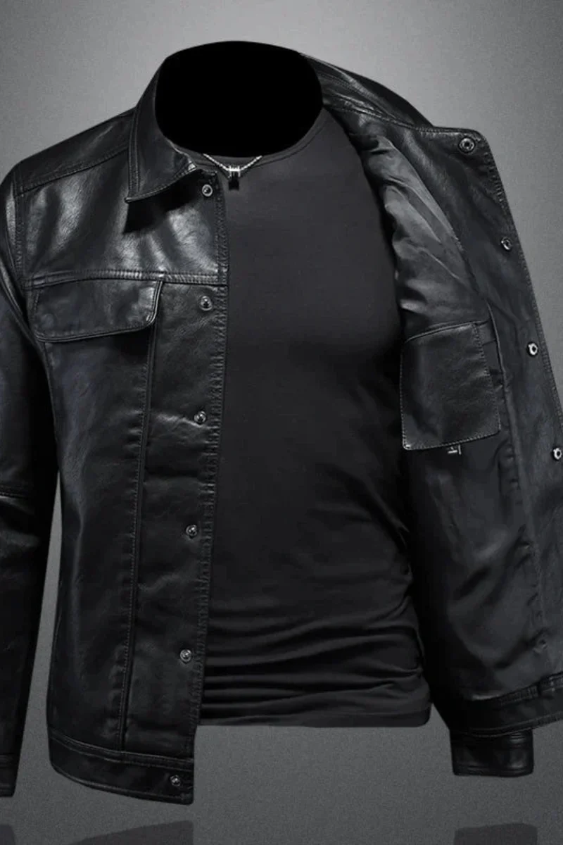 Robin Rider Lederjacke | Schwarz