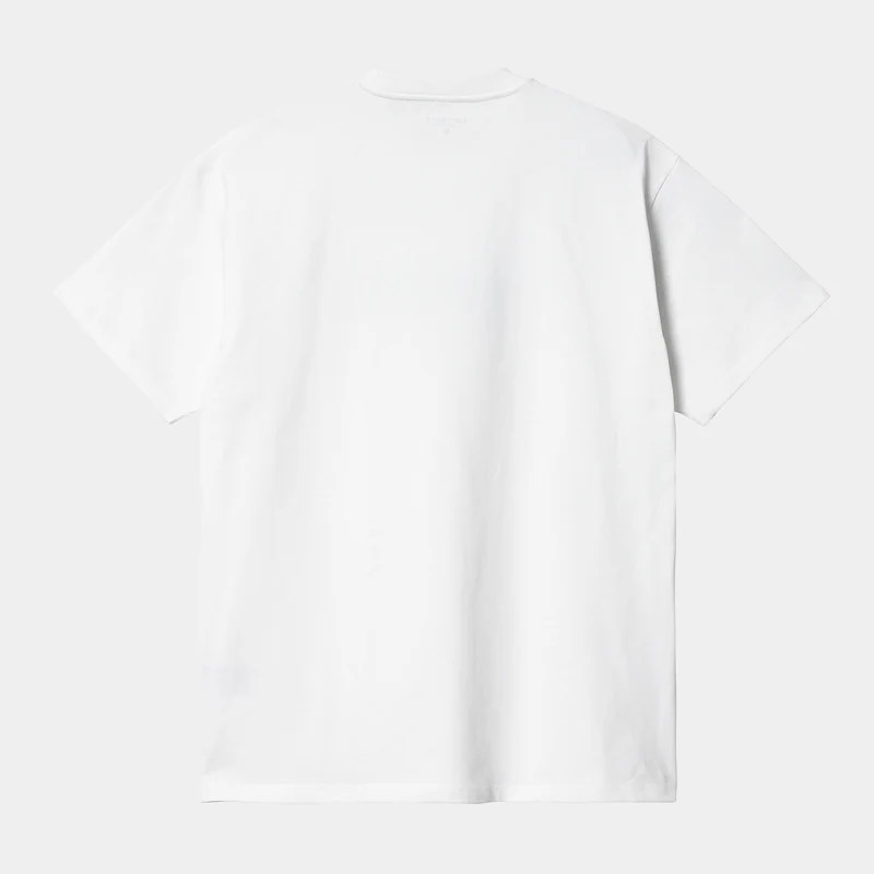 Carhartt WIP Herren Fuse Kurzarm-T-Shirt – Weiß / Dollargrün