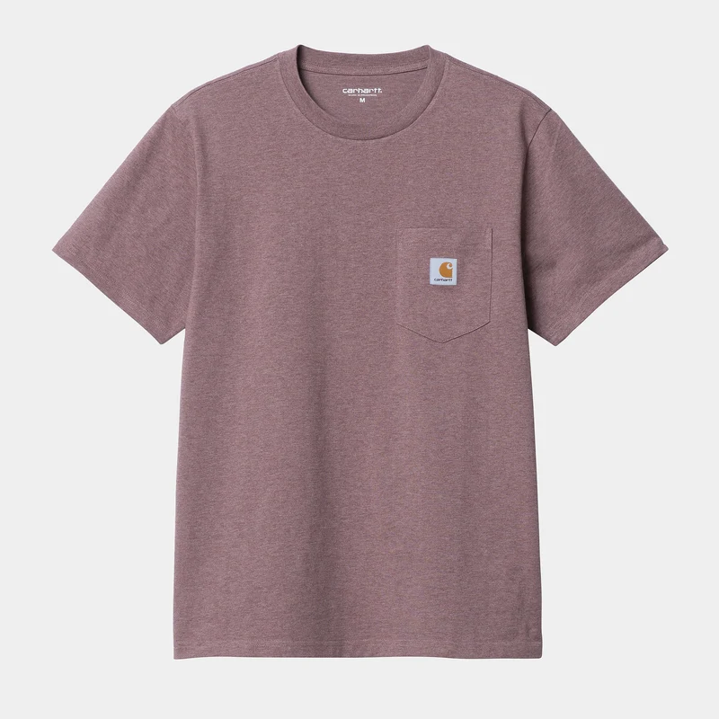 Carhartt WIP Kurzärmliges Herren-T-Shirt mit Tasche – Lupinus Heather