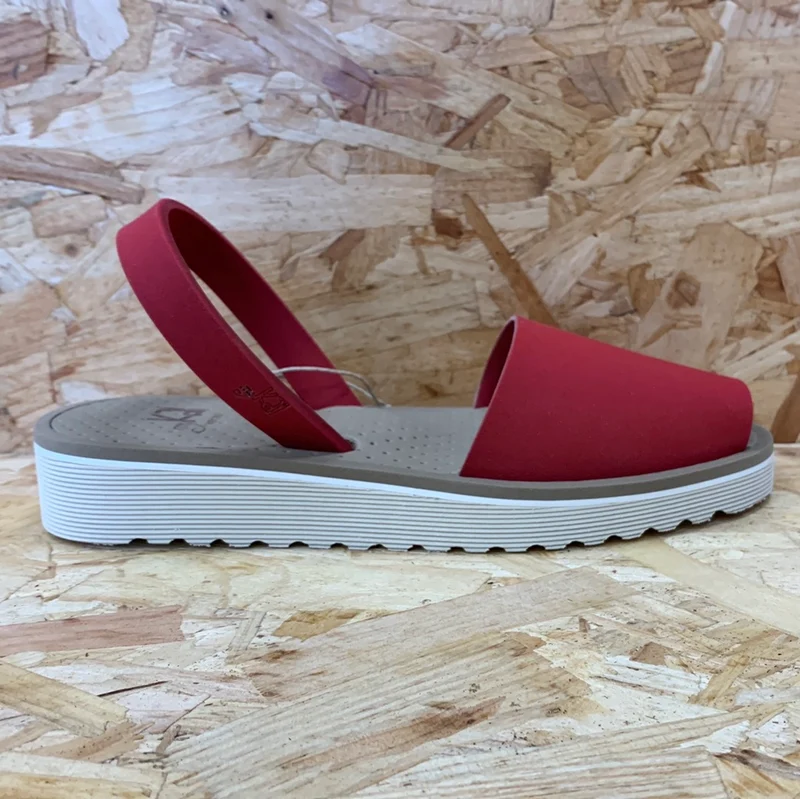 MyKai Damen Avarca Mujer Hohe Sandale – Rot