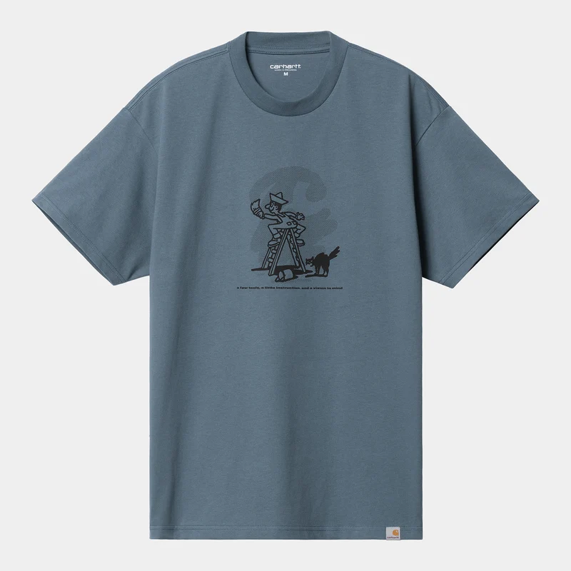 Carhartt WIP Herren Lucky Painter T-Shirt aus Bio-Baumwolle – Sturmblau