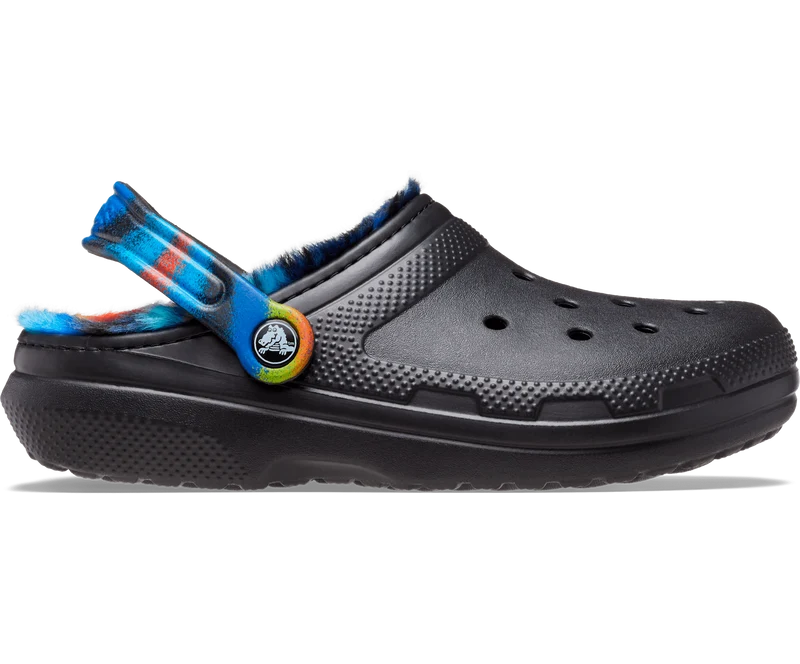 Crocs Unisex Classic Lined Spray Dye Clog – Schwarz