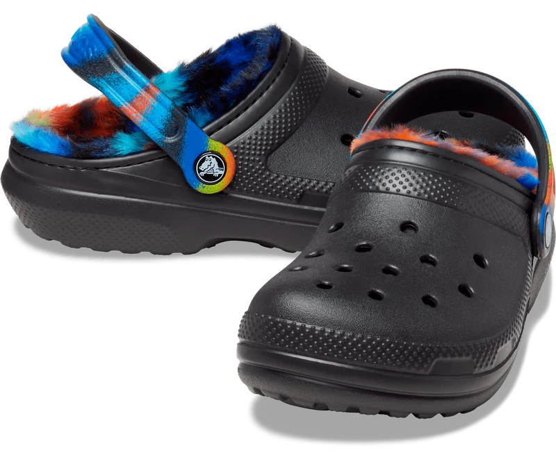 Crocs Unisex Classic Lined Spray Dye Clog – Schwarz