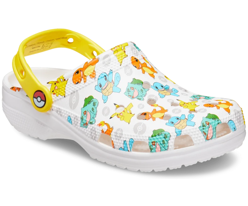 Crocs Unisex-Klassiker Pokemon Clog – Weiß