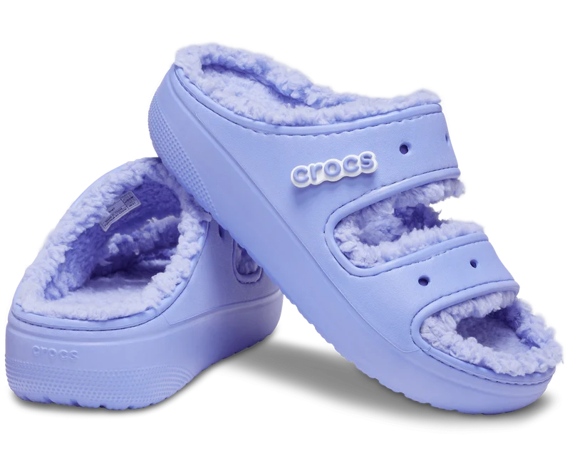 Crocs Unisex Classic Cozzzy Lined Sandale – Digital Violet