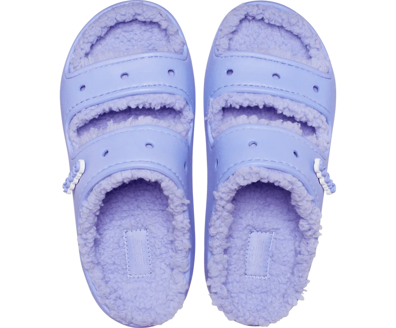 Crocs Unisex Classic Cozzzy Lined Sandale – Digital Violet