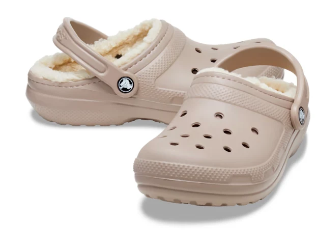 Crocs Unisex-Klassiker Lined Clog - Pilz / Knochen